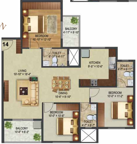  the landmark Floor Plan Floor Plan