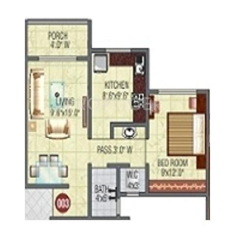 Thanekar Bhagirathi Garden (1BHK+1T (571 sq ft) 571 sq ft)