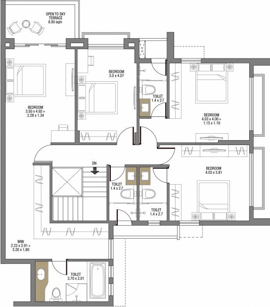 Risara Elegante (5BHK+6T (3,692.02 sq ft) + Servant Room 3692.02 sq ft)