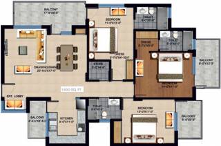 Sushma Crescent (3BHK+3T (1,860 sq ft) 1860 sq ft) Sushma Crescent (3BHK+3T (1,860 sq ft) 1860 sq ft)