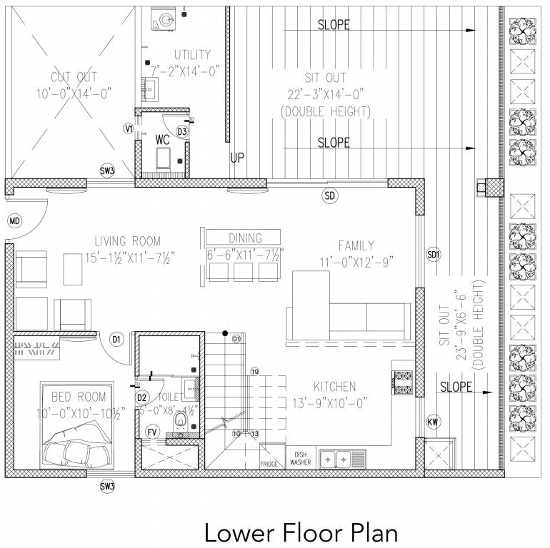  magic breeze Floor Plan Lower Level Duplex Plan