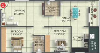 Moksha Josh Elite (2BHK+2T (1,145 sq ft) 1145 sq ft) Moksha Josh Elite (2BHK+2T (1,145 sq ft) 1145 sq ft)