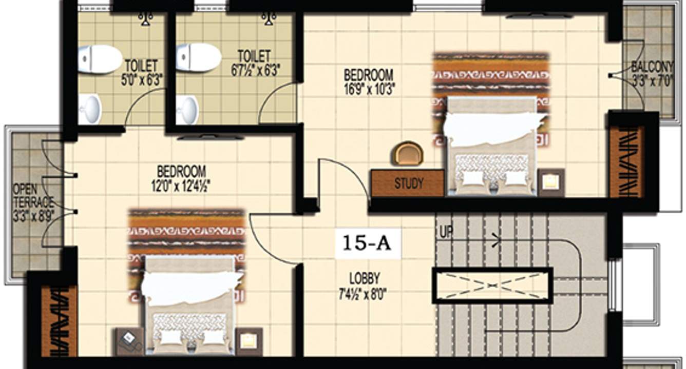 Doshi Serene County (3BHK+3T (1,723 sq ft) 1723 sq ft)