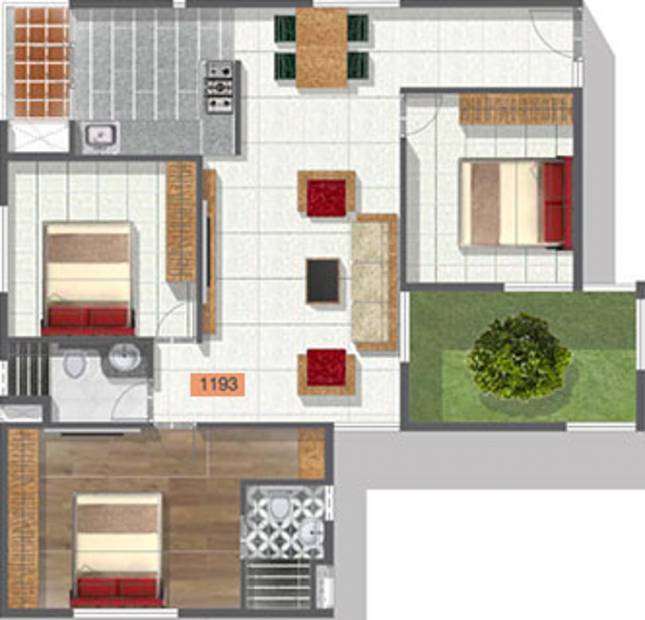 Hatha Coco Nest (3BHK+3T (1,193 sq ft) 1193 sq ft)