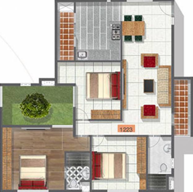 Hatha Coco Nest (3BHK+3T (1,223 sq ft) 1223 sq ft)