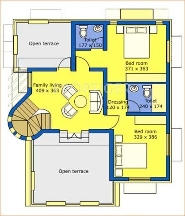 Nagpal Builders Stadia Park Floor Plan (3BHK+3T)