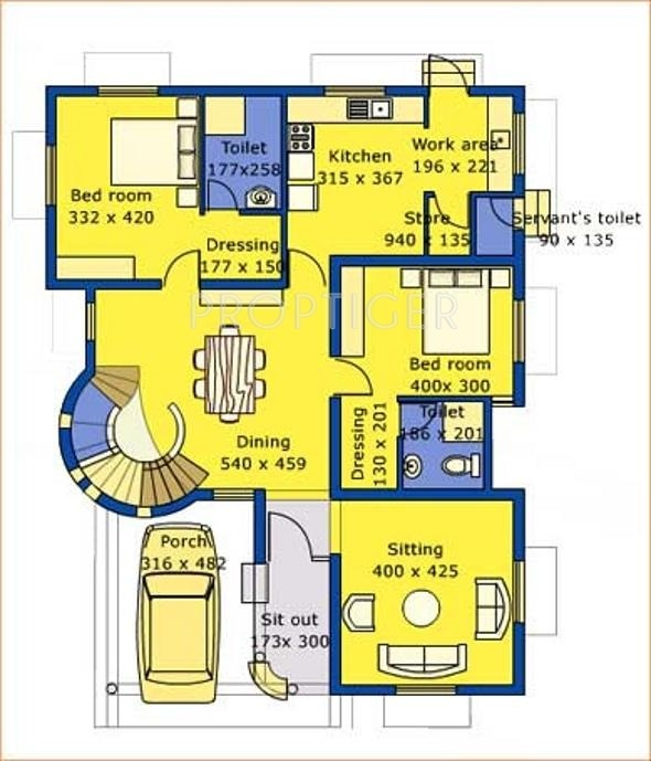 Nagpal Builders Stadia Park Floor Plan (4BHK+5T)