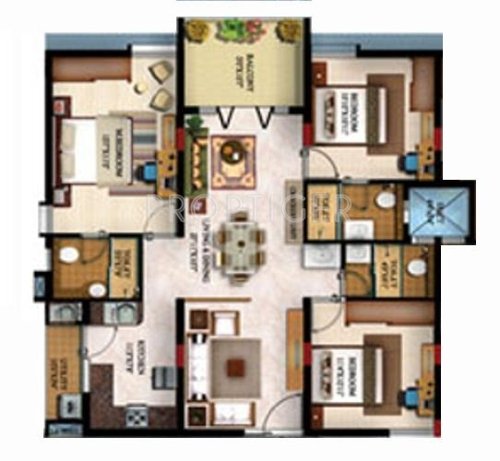 SMC Beverly Villas (3BHK+3T (1,485 sq ft) 1485 sq ft) SMC Beverly Villas (3BHK+3T (1,485 sq ft) 1485 sq ft)