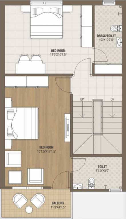 NB Parshwa Homes (3BHK+3T (1,854 sq ft) 1854 sq ft)