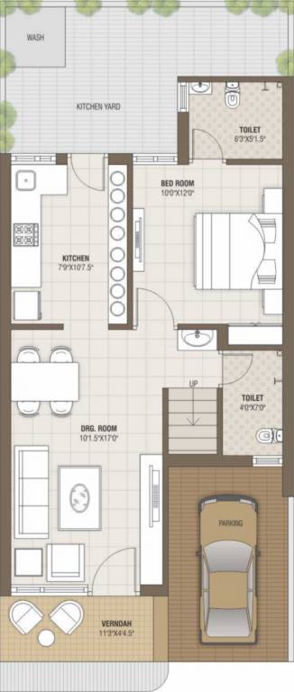NB Parshwa Homes (3BHK+3T (1,854 sq ft) 1854 sq ft)