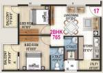 Vaastu Tranquil (2BHK+2T (765 sq ft) 765 sq ft)