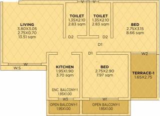 Siddhivinayak Riddhima (2BHK+2T (485.45 sq ft) 485.45 sq ft) Siddhivinayak Riddhima (2BHK+2T (485.45 sq ft) 485.45 sq ft)