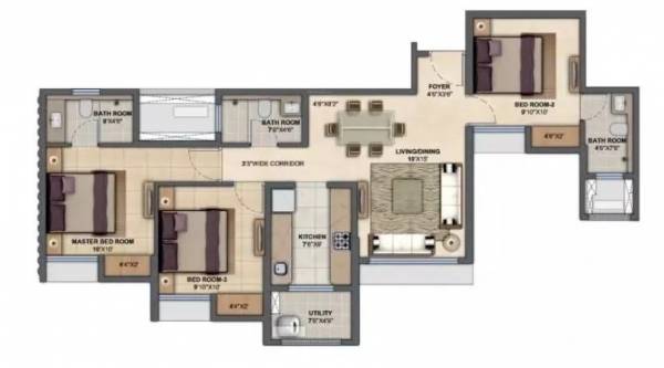  upper-thane-tiara-i Floor Plan Floor Plan