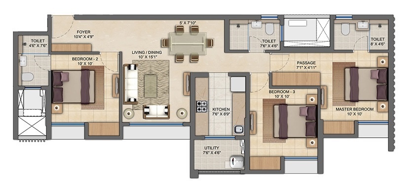  upper thane tiara i Floor Plan Floor Plan