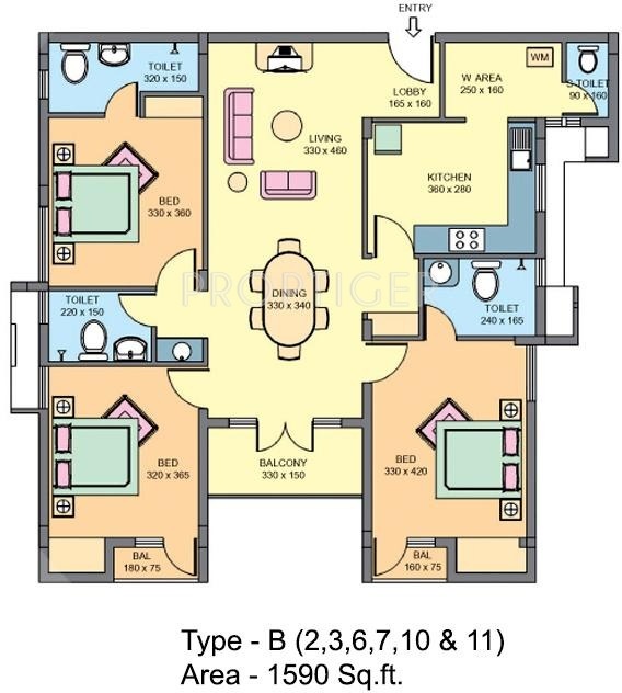 Skyline Opal Arch (3BHK+3T (1,590 sq ft) 1590 sq ft) Skyline Opal Arch (3BHK+3T (1,590 sq ft) 1590 sq ft)