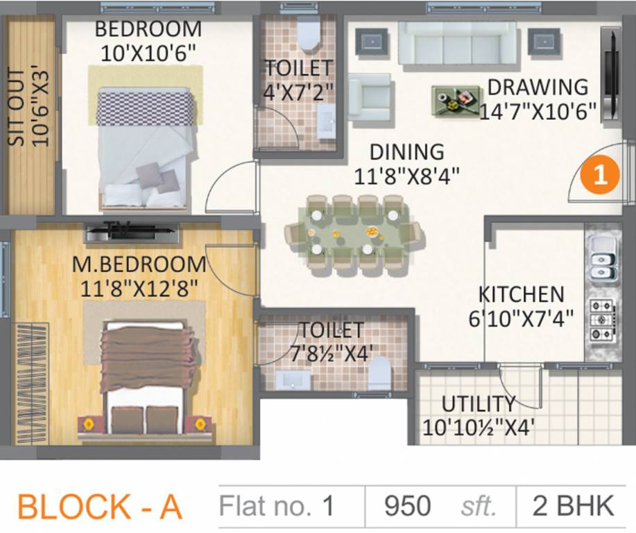 Gayatri Vaishnaoi Eternis (2BHK+2T (950 sq ft) 950 sq ft) Gayatri Vaishnaoi Eternis (2BHK+2T (950 sq ft) 950 sq ft)