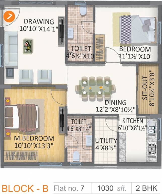 Gayatri Vaishnaoi Eternis (2BHK+2T (1,030 sq ft) 1030 sq ft) Gayatri Vaishnaoi Eternis (2BHK+2T (1,030 sq ft) 1030 sq ft)