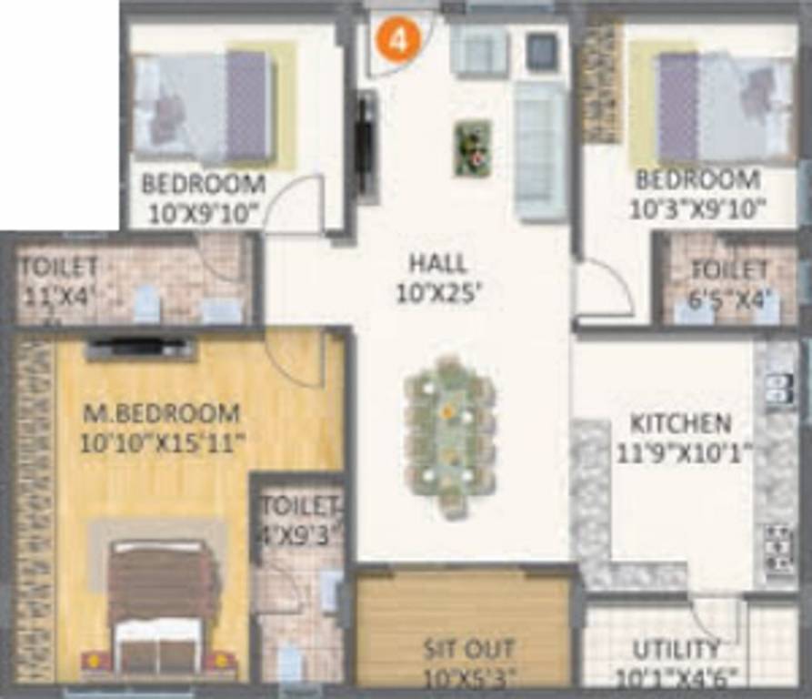 Gayatri Vaishnaoi Eternis (3BHK+3T (1,420 sq ft) 1420 sq ft) Gayatri Vaishnaoi Eternis (3BHK+3T (1,420 sq ft) 1420 sq ft)