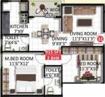 VR Gokulam (2BHK+2T (915 sq ft) 915 sq ft) VR Gokulam (2BHK+2T (915 sq ft) 915 sq ft)