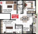 VR Gokulam (2BHK+2T (1,030 sq ft) 1030 sq ft) VR Gokulam (2BHK+2T (1,030 sq ft) 1030 sq ft)