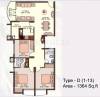 Skyline Melrose (3BHK+3T (1,364 sq ft) 1364 sq ft)
