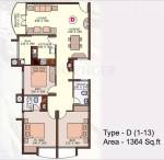 Skyline Melrose (3BHK+3T (1,364 sq ft) 1364 sq ft) Skyline Melrose (3BHK+3T (1,364 sq ft) 1364 sq ft)