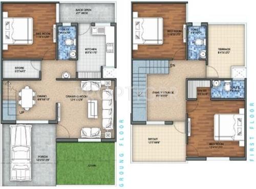 SBD Cosmos City (3BHK+3T (1,372 sq ft) 1372 sq ft)