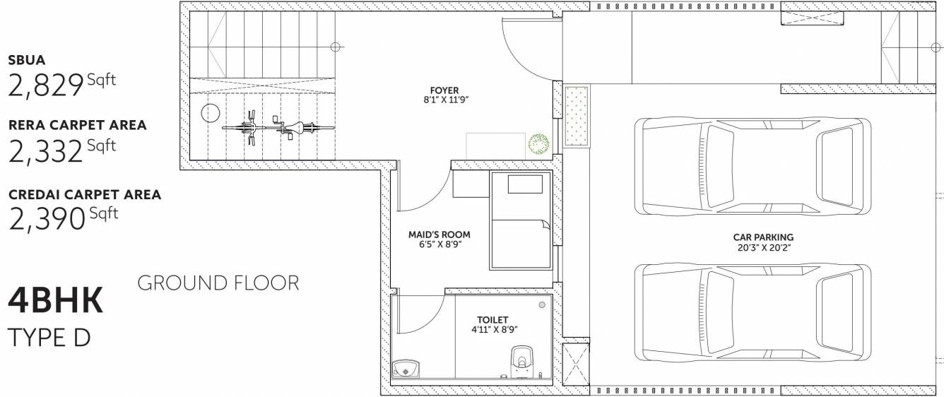 Assetz Leaves And Lives Phase 1 (4BHK+4T (2,829 sq ft) + Servant Room 2829 sq ft)