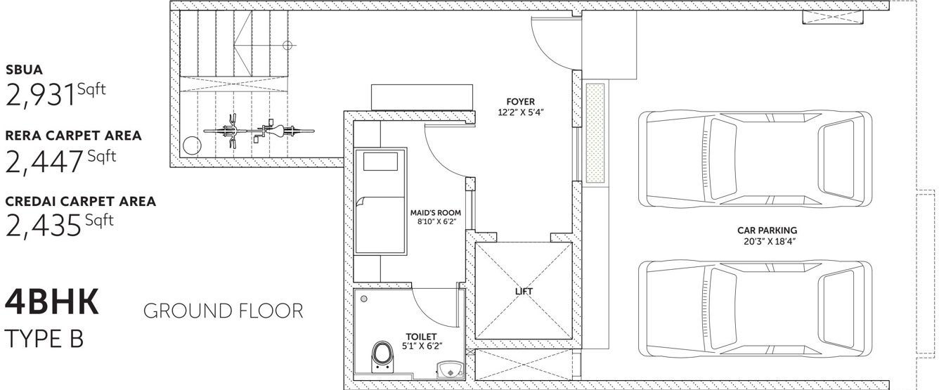 Assetz Leaves And Lives Phase 1 (4BHK+4T (2,931 sq ft) + Servant Room 2931 sq ft)