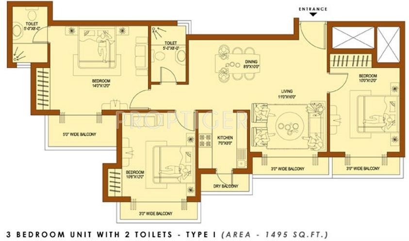 Amrapali Platinum (3BHK+2T (1,495 sq ft) 1495 sq ft) Amrapali Platinum (3BHK+2T (1,495 sq ft) 1495 sq ft)