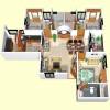 Santhi Arthanat Heritage (3BHK+3T (1,210 sq ft) 1210 sq ft)