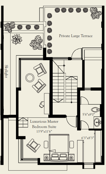  santhrupthi-phase-1 Floor Plan Second Floor Plan