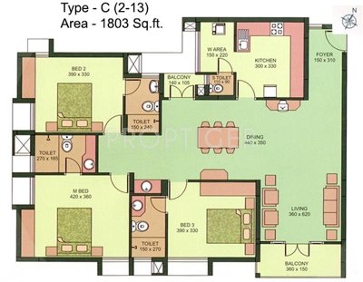 Skyline Palmshade (3BHK+3T (1,803 sq ft) 1803 sq ft) Skyline Palmshade (3BHK+3T (1,803 sq ft) 1803 sq ft)