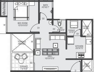 Moze Skyways Esfera 2 (1BHK+1T (441.32 sq ft) 441.32 sq ft) Moze Skyways Esfera 2 (1BHK+1T (441.32 sq ft) 441.32 sq ft)