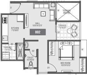 Moze Skyways Esfera 2 (1BHK+1T (458.76 sq ft) 458.76 sq ft) Moze Skyways Esfera 2 (1BHK+1T (458.76 sq ft) 458.76 sq ft)