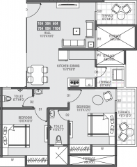 Moze Skyways Esfera 2 (2BHK+2T (662.95 sq ft) 662.95 sq ft) Moze Skyways Esfera 2 (2BHK+2T (662.95 sq ft) 662.95 sq ft)