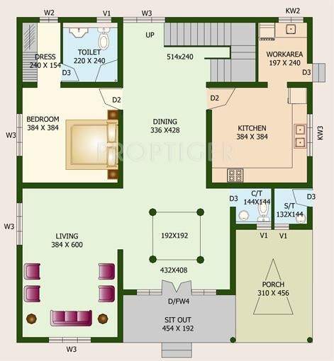 Sunpaul Green Meadows (3BHK+3T (2,850 sq ft) 2850 sq ft)