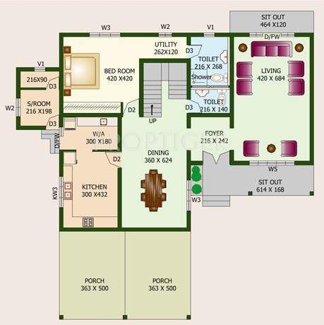Sunpaul Green Meadows (4BHK+4T (3,860 sq ft) 3860 sq ft)