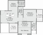 Vision Indrabhumi (2BHK+2T (494.92 sq ft) 494.92 sq ft)
