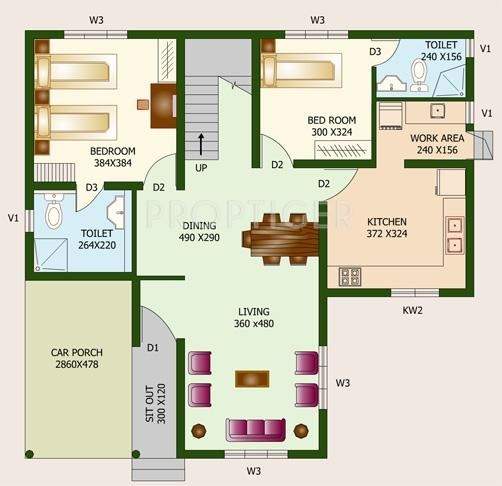 Sunpaul Green Meadows (5BHK+5T (2,585 sq ft) 2585 sq ft)