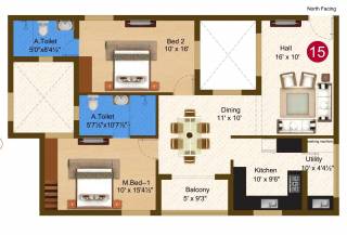Sree Daksha Darza (2BHK+2T (1,324 sq ft) 1324 sq ft) Sree Daksha Darza (2BHK+2T (1,324 sq ft) 1324 sq ft)