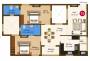 Sree Daksha Darza (2BHK+2T (1,324 sq ft) 1324 sq ft) Sree Daksha Darza (2BHK+2T (1,324 sq ft) 1324 sq ft)
