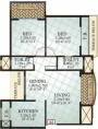 RS Grandeur (2BHK+2T (1,184 sq ft) 1184 sq ft)
