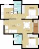 TVS Emerald Flourish Apartment (2BHK+2T (839 sq ft) 839 sq ft)