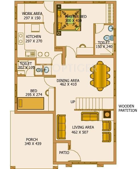 Anvita Builders Heritage Ground floor plan (5BHK+5T)