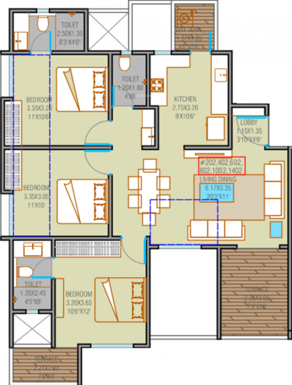  towers east phase 1 Floor Plan Floor Plan