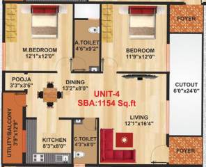 Shinduja Sri Sai Shinduja Residency (2BHK+2T (1,154 sq ft) 1154 sq ft) Shinduja Sri Sai Shinduja Residency (2BHK+2T (1,154 sq ft) 1154 sq ft)
