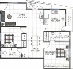 Ree Rajarajeshware Krishna Dhama (2BHK+2T (1,164 sq ft) + Pooja Room 1164 sq ft) Ree Rajarajeshware Krishna Dhama (2BHK+2T (1,164 sq ft) + Pooja Room 1164 sq ft)