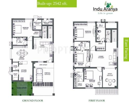 Indus Indu Aranya Villas (4BHK+4T (2,542 sq ft) Servant Room 2542 sq ft) Indus Indu Aranya Villas (4BHK+4T (2,542 sq ft) Servant Room 2542 sq ft)