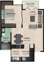 Zonasha Vista (1BHK+1T (780 sq ft) 780 sq ft) Zonasha Vista (1BHK+1T (780 sq ft) 780 sq ft)